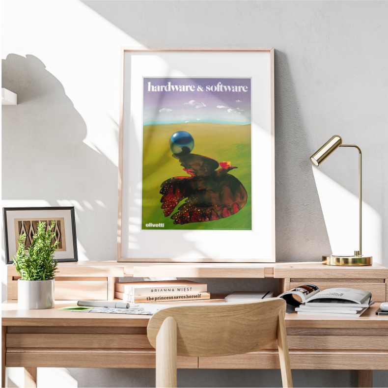 Poster Hardware e software sfera - olivettipertutti